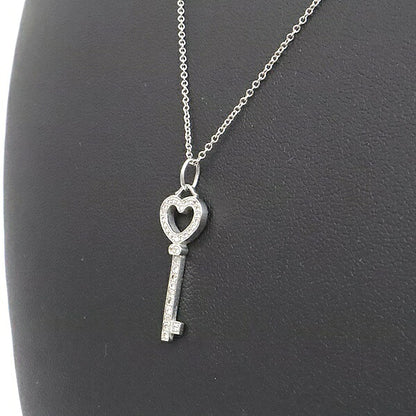 Tiffany&Co. Heart Key Necklace Platinum Size ONE SIZE