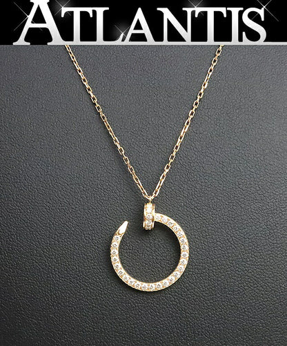 Cartier Juste Pavé Diamond Necklace Pink Gold Size ONE SIZE
