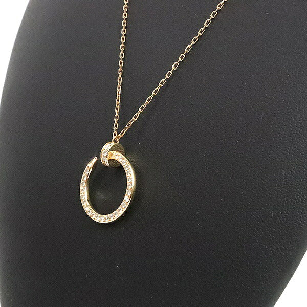 Cartier Juste Pavé Diamond Necklace Pink Gold Size ONE SIZE
