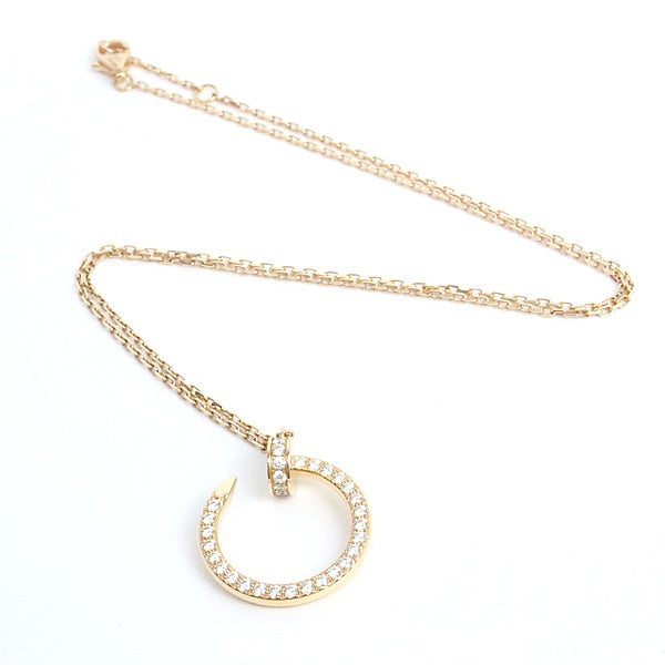 Cartier Juste Pavé Diamond Necklace Pink Gold Size ONE SIZE