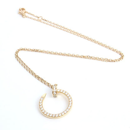 Cartier Juste Pavé Diamond Necklace Pink Gold Size ONE SIZE