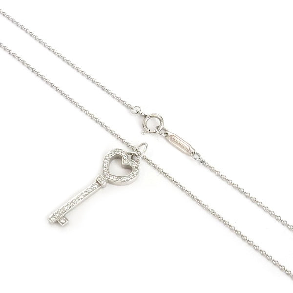 Tiffany&Co. Heart Key Necklace Platinum Size ONE SIZE