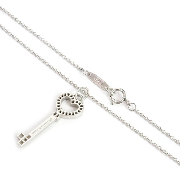 Tiffany&Co. Heart Key Necklace Platinum Size ONE SIZE