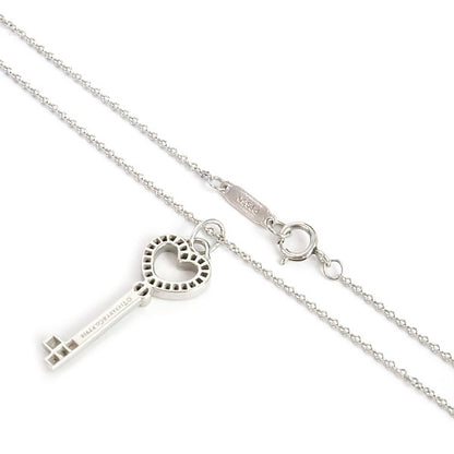 Tiffany&Co. Heart Key Necklace Platinum Size ONE SIZE