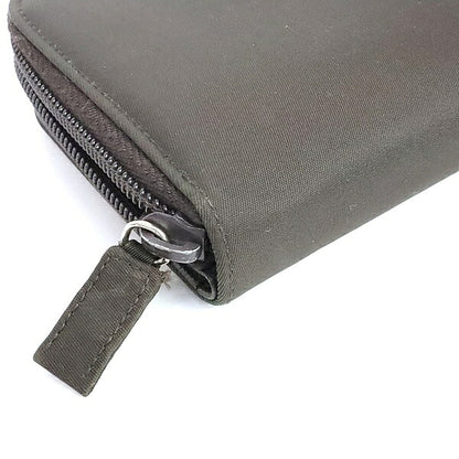 PRADA Nylon Compact Wallet Brown Size ONE SIZE