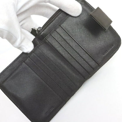 PRADA Nylon Compact Wallet Brown Size ONE SIZE