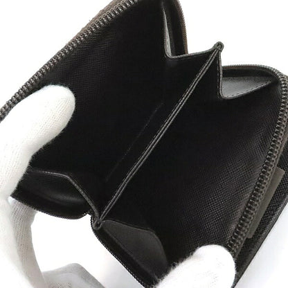 PRADA Nylon Compact Wallet Brown Size ONE SIZE