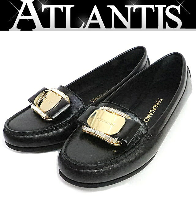 Salvatore Ferragamo Plate Loafers Black