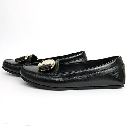Salvatore Ferragamo Plate Loafers Black