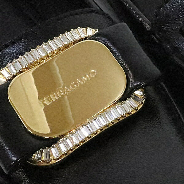 Salvatore Ferragamo Plate Loafers Black