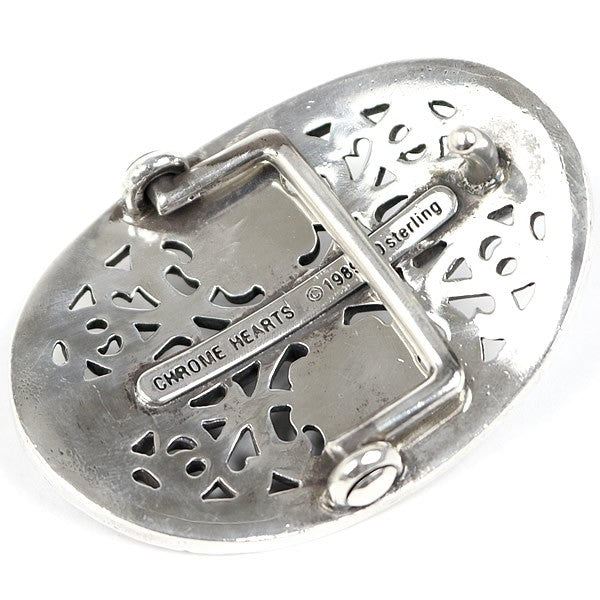 CHROME HEARTS 1.5 Classic Oval Cross Silver Buckle