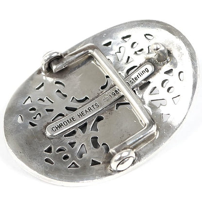 CHROME HEARTS 1.5 Classic Oval Cross Silver Buckle