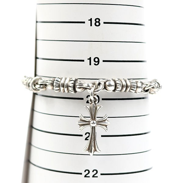 CHROME HEARTS Barrel Tiny CH Silver Bracelet Size ONE SIZE