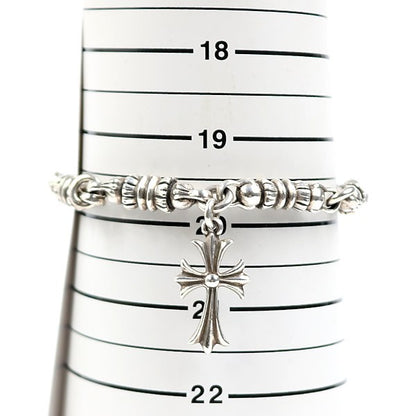 CHROME HEARTS Barrel Tiny CH Silver Bracelet Size ONE SIZE