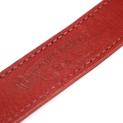 CHROME HEARTS 3 Button 2 Snap Red Bracelet Size ONE SIZE