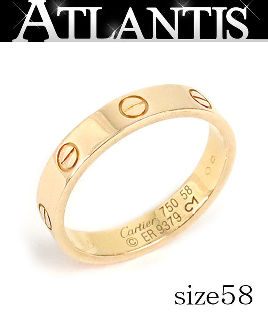 Cartier Mini Love Ring K18PG Pink Gold Size ONE SIZE