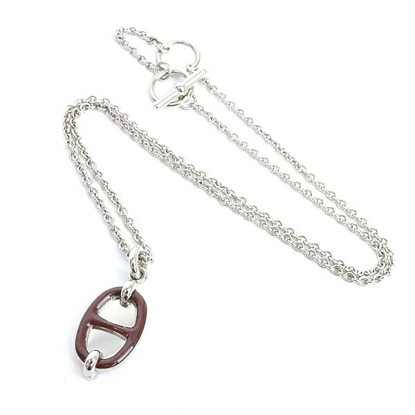 HERMES Mini Maillon PM Lacquer Necklace Multi Size ONE SIZE