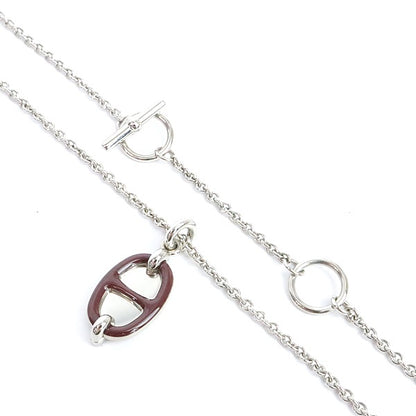 HERMES Mini Maillon PM Lacquer Necklace Multi Size ONE SIZE