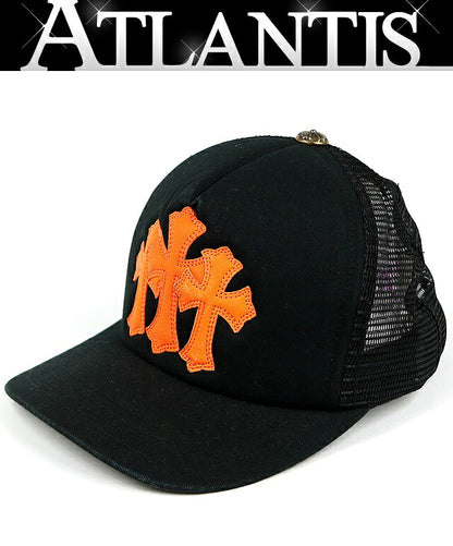 CHROME HEARTS Cemetery Cross Patch Trucker Hat Size ONE SIZE