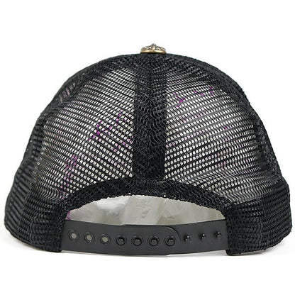CHROME HEARTS Cemetery Cross Patch Trucker Hat Size ONE SIZE