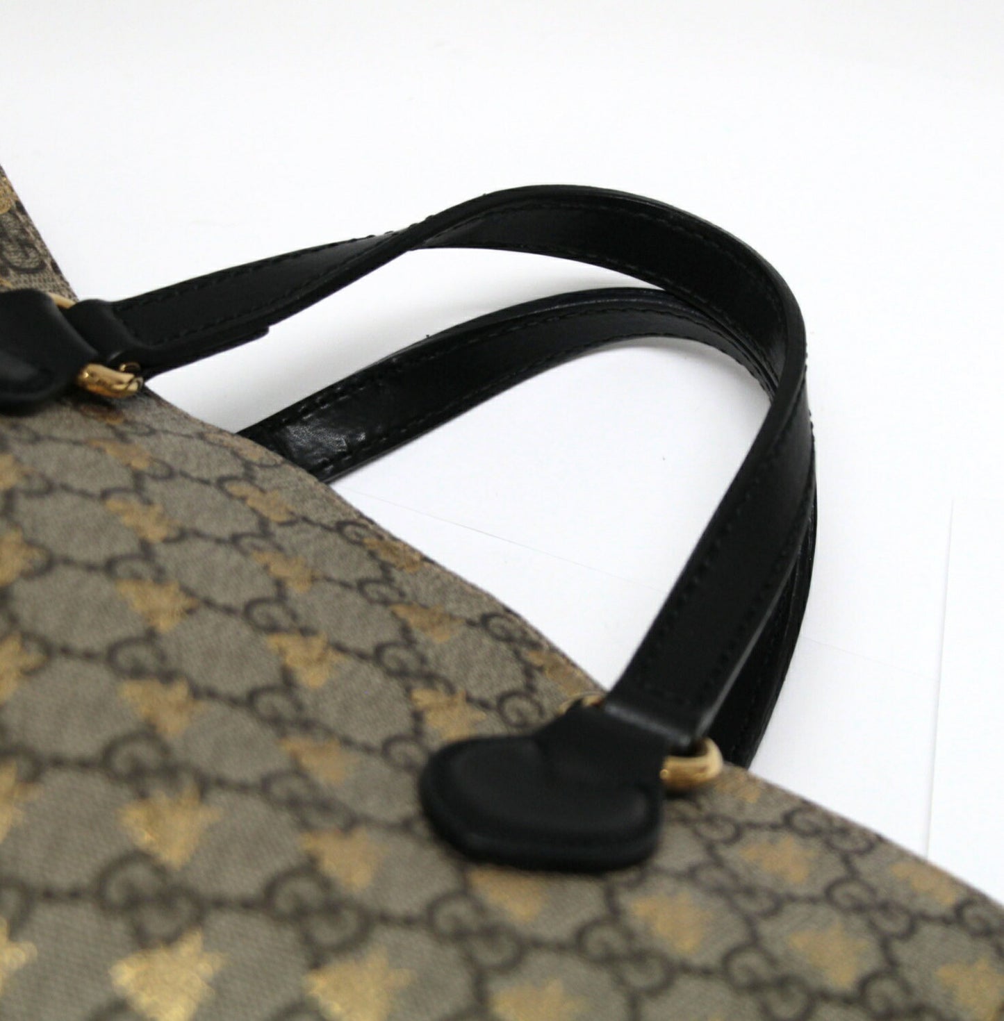 GUCCI GG Supreme Bee 2-Way Bag PVC Leather Size ONE SIZE