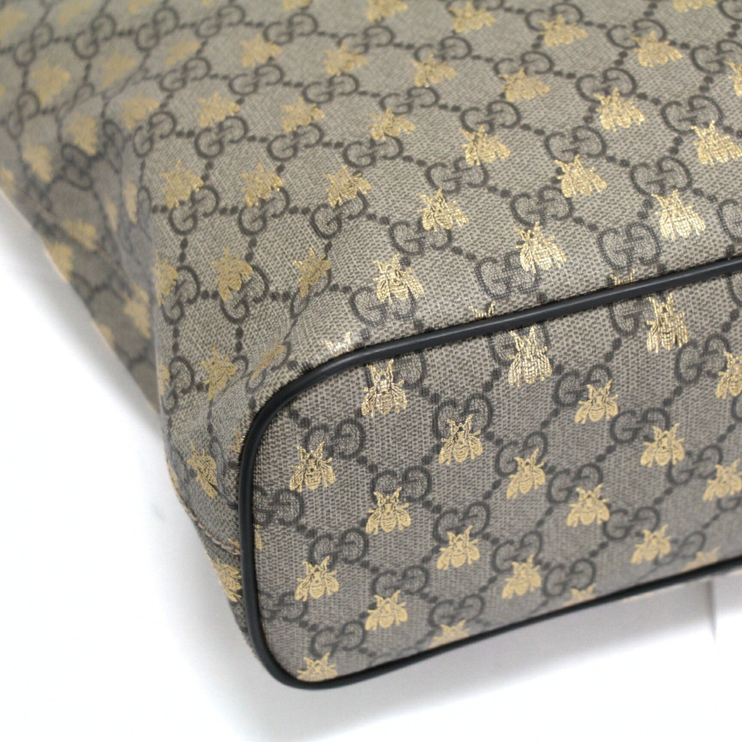 GUCCI GG Supreme Bee 2-Way Bag PVC Leather Size ONE SIZE