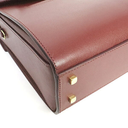 ANYA HINDMARCH Motimer Calfskin Bag Bordeaux Size ONE SIZE