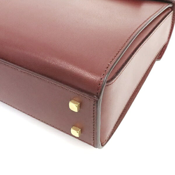 ANYA HINDMARCH Motimer Calfskin Bag Bordeaux Size ONE SIZE