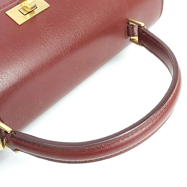 ANYA HINDMARCH Motimer Calfskin Bag Bordeaux Size ONE SIZE