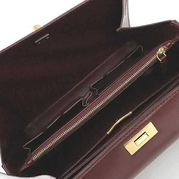 ANYA HINDMARCH Motimer Calfskin Bag Bordeaux Size ONE SIZE