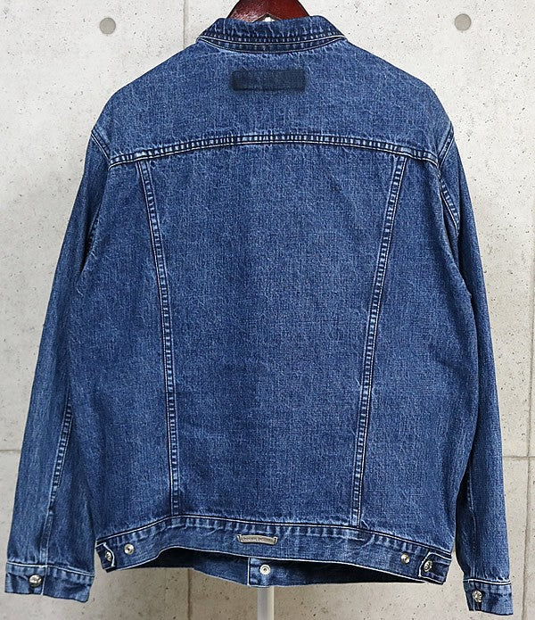 CHROME HEARTS MOTO BREATH Denim Jacket Blue SV925 Size XL