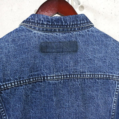 CHROME HEARTS MOTO BREATH Denim Jacket Blue SV925 Size XL