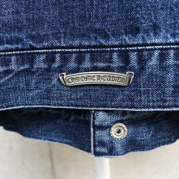 CHROME HEARTS MOTO BREATH Denim Jacket Blue SV925 Size XL
