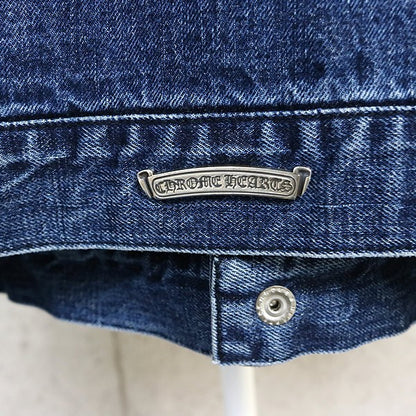 CHROME HEARTS MOTO BREATH Denim Jacket Blue SV925 Size XL