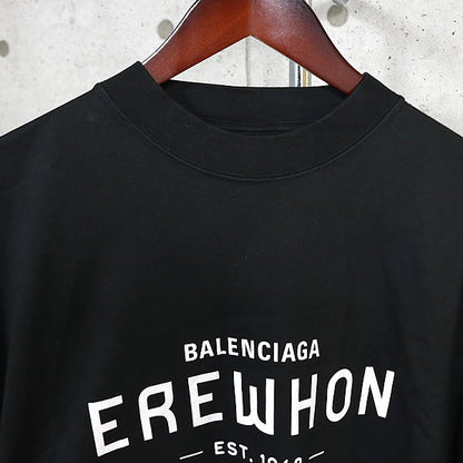 BALENCIAGA EREWHON Collab Short Sleeve T-Shirt Black Size 4