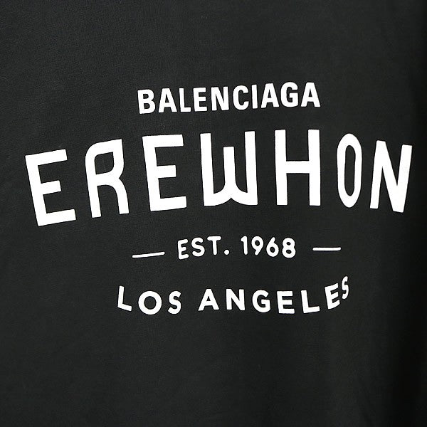BALENCIAGA EREWHON Collab Short Sleeve T-Shirt Black Size 4
