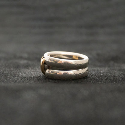 Hermes Olympe Two-Tone Ring Size 51