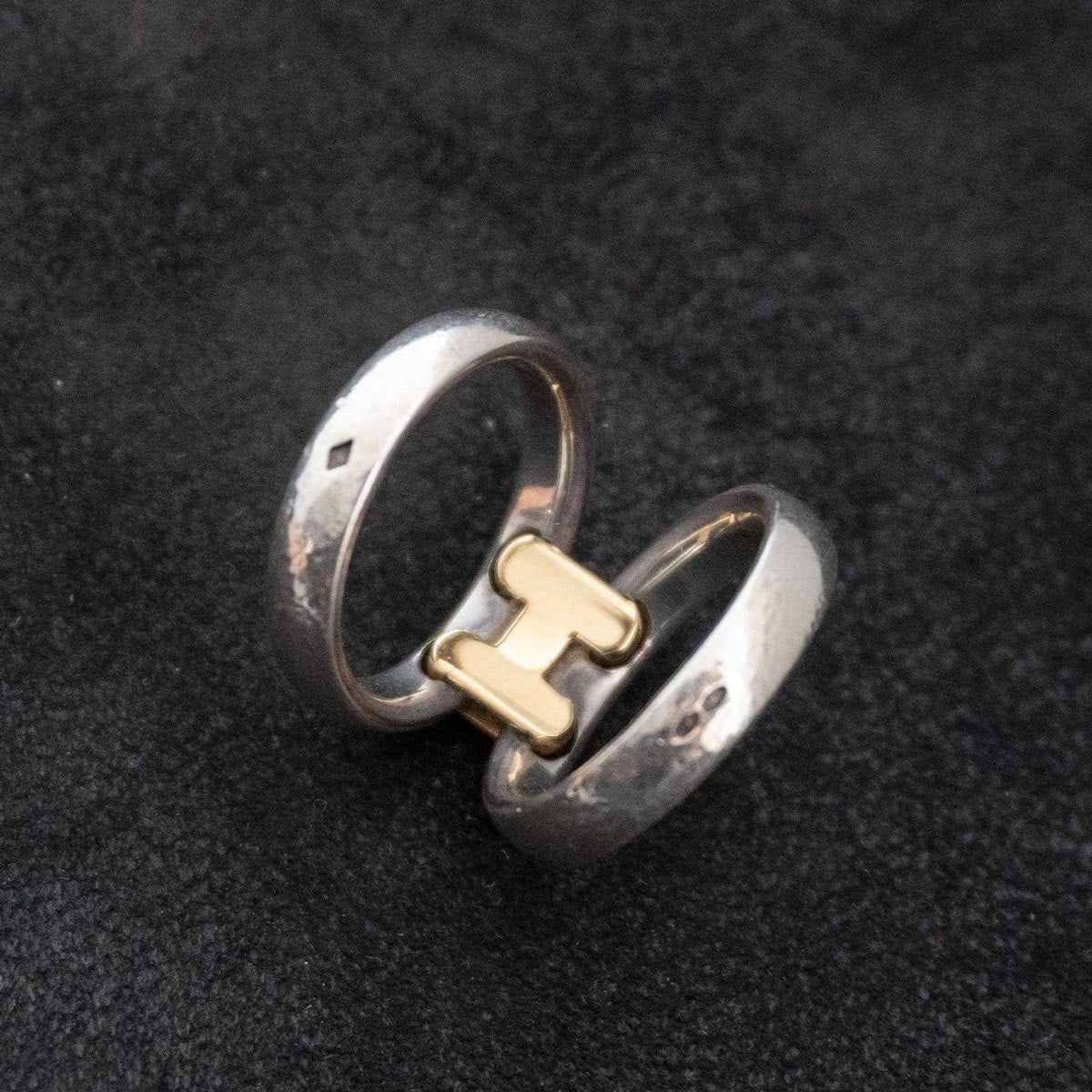 Hermes Olympe Two-Tone Ring Size 51