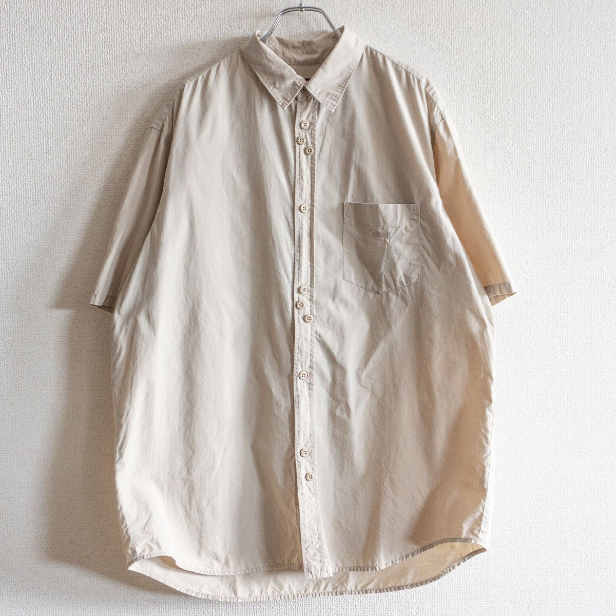 Stussy 00S Deconstructed Button Shirt Size XL