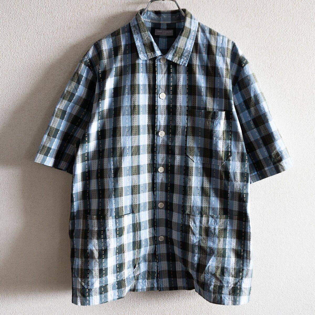 Comme des Garcons 01 Y2K short-sleeve plaid shirt Size L