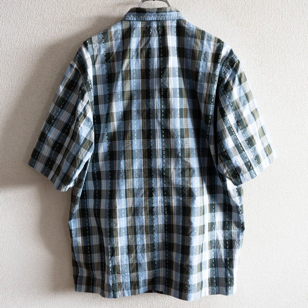 Comme des Garcons 01 Y2K short-sleeve plaid shirt Size L