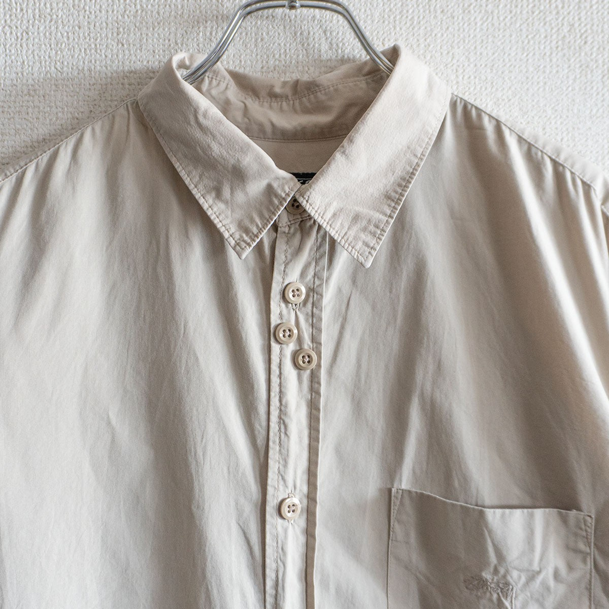 Stussy 00S Deconstructed Button Shirt Size XL