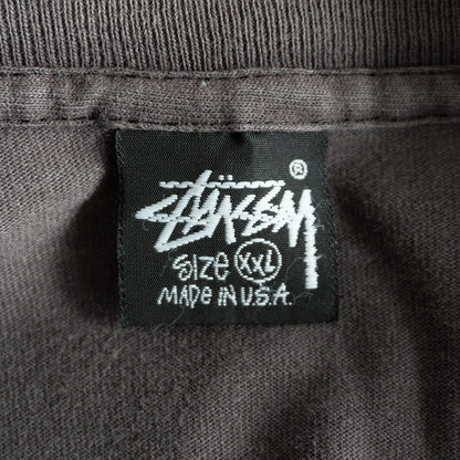 Stussy 80S Double-sided print T-shirt Size XXL