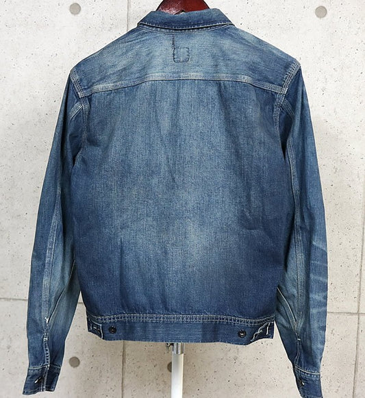 RALPH LARUREN RRL 271-J Denim Trucker Jacket Blue Size S