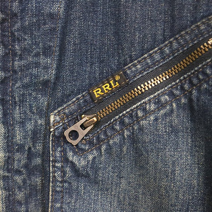 RALPH LARUREN RRL 271-J Denim Trucker Jacket Blue Size S