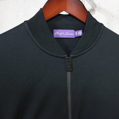 RALPH LAUREN Cotton Track Jacket Black Size XS