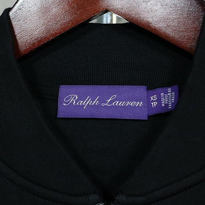 RALPH LAUREN Cotton Track Jacket Black Size XS