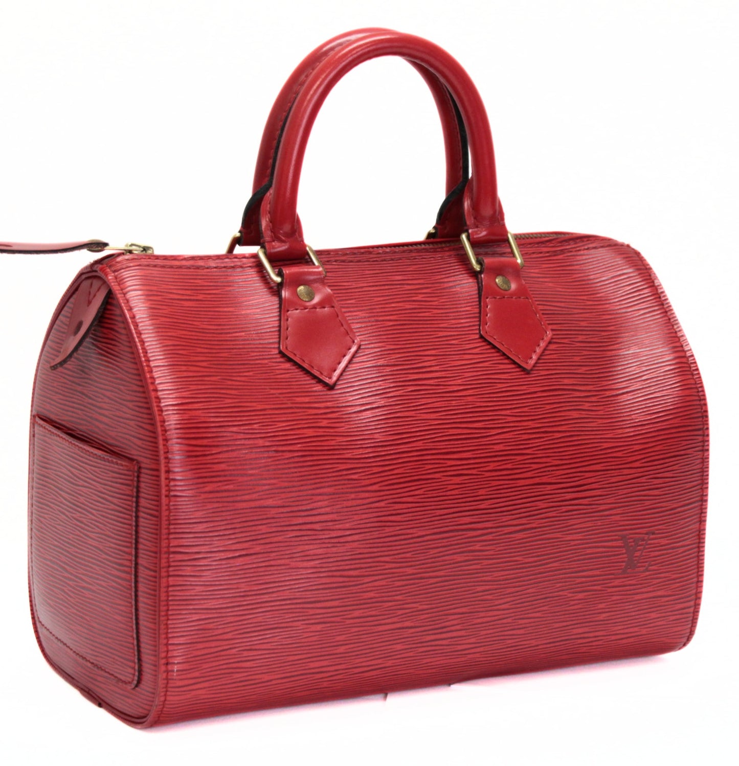 LOUIS VUITTON Epi Speedy 25 Castilian Red Handbag Size ONE SIZE