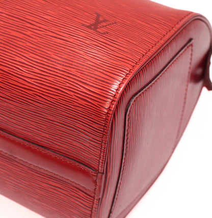LOUIS VUITTON Epi Speedy 25 Castilian Red Handbag Size ONE SIZE