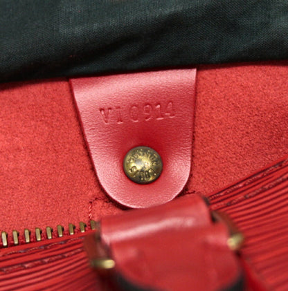 LOUIS VUITTON Epi Speedy 25 Castilian Red Handbag Size ONE SIZE